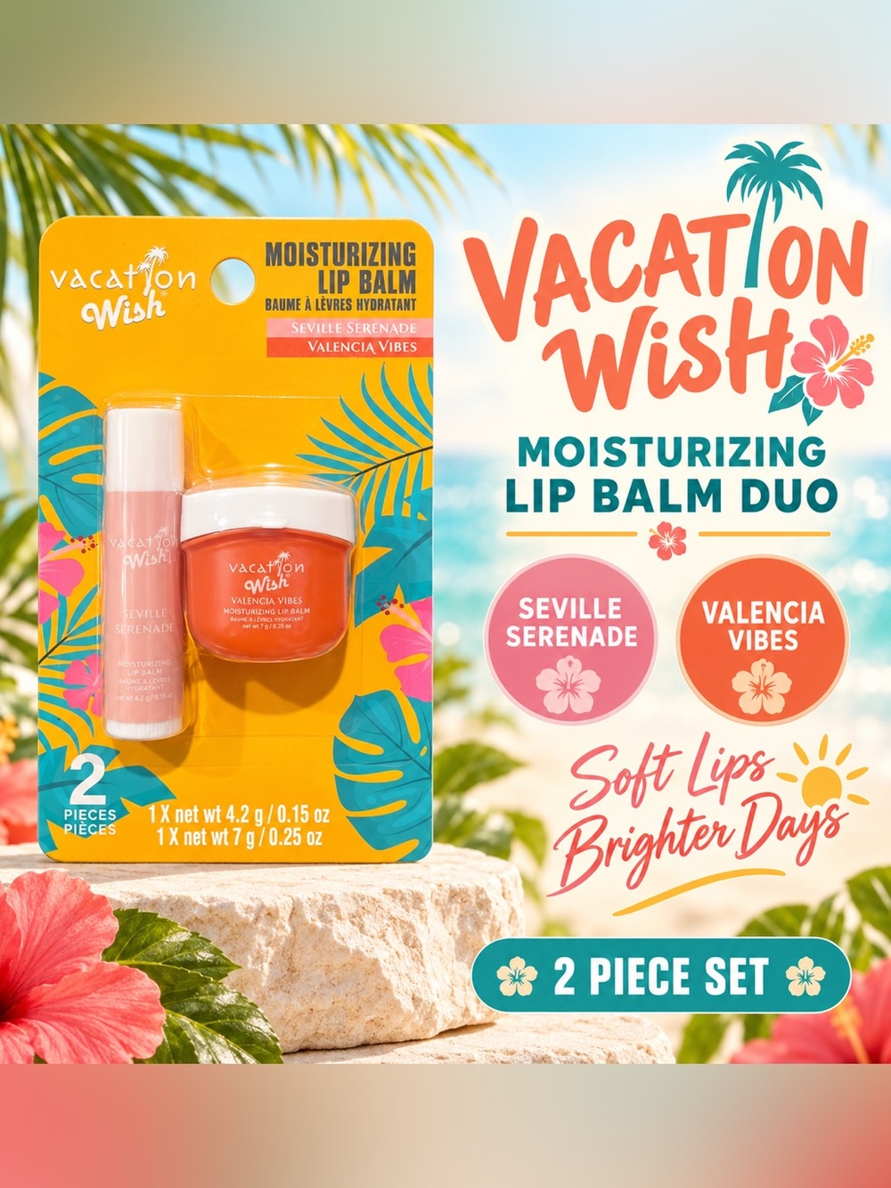 Moisturizing Lip Balm Duo - Valencia Vibes & Seville Serenade